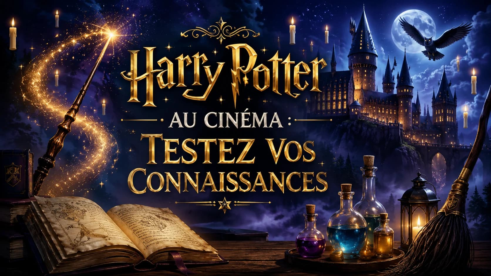 Illustration du sondage : Harry Potter au cinéma : testez vos connaissances
